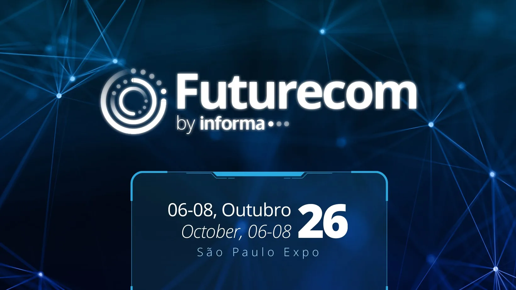 Estande de tecnologia em feira no São Paulo Expo com equipe atendendo visitantes, cobertura fotográfica de PH Marx