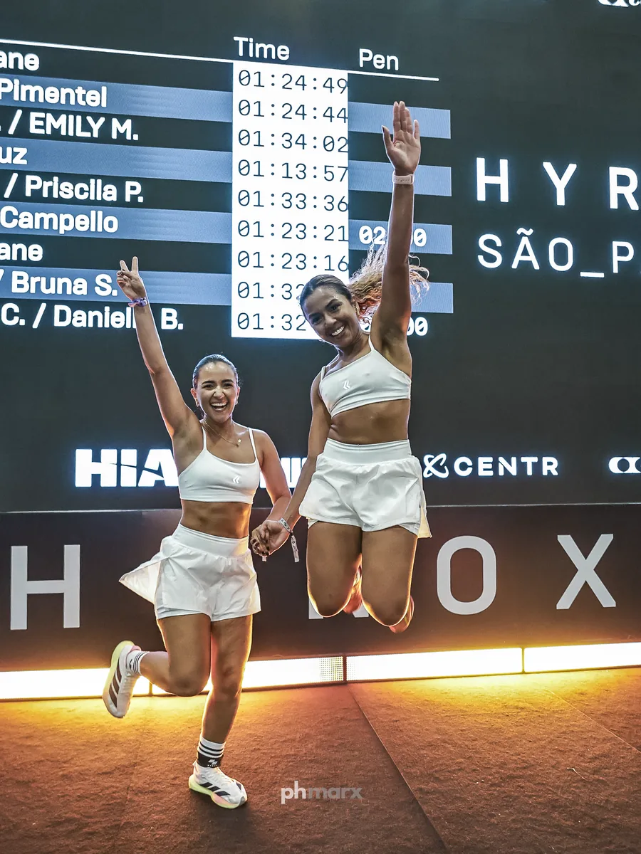 PH Marx fotografando pódio e vitória no HYROX em São Paulo